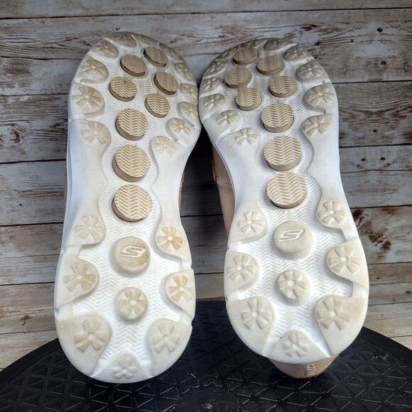 Skechers Go Step Goga Max Women's Size 9.5 Natural Beige Casual Boat Shoes 14416 - Picture 9 of 14